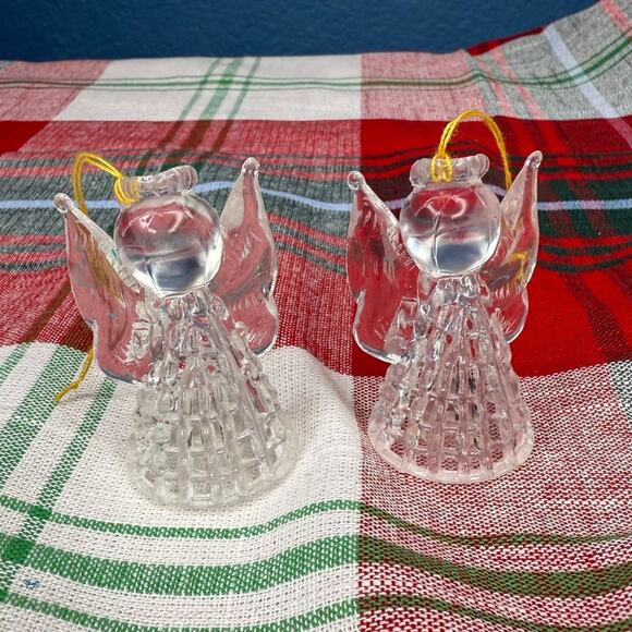 Vintage Ornaments Acrylic Angel Ornaments Set of Two - Picture 2 of 3